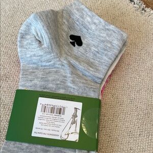 Kate Spade Pink Heart Socks (3 pair bundle)